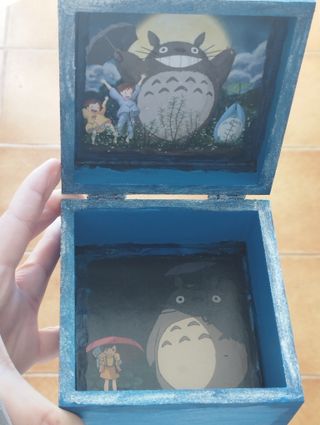 Caja de madera Decorada Totoro Ghibli