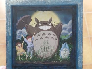 Caja de madera Decorada Totoro Ghibli