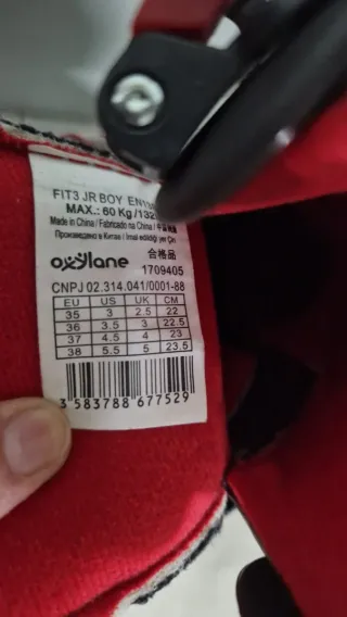 Patines en Línea Oxelo talla 35 con funda