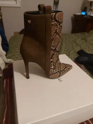 Stivaletti Motivi maculati tacco alto n 38