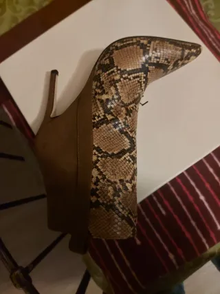 Stivaletti Motivi maculati tacco alto n 38