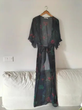 Bata kimono verano flores