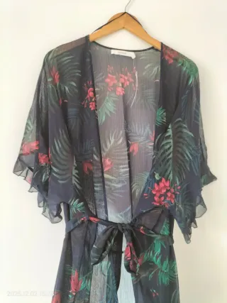 Bata kimono verano flores
