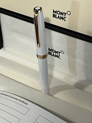 Penna Montblanc Bianca e Oro