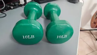 Set 2 Manubri 10 lb Verdi