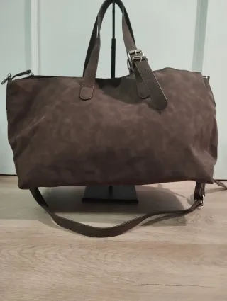 Bolso de mano marrón