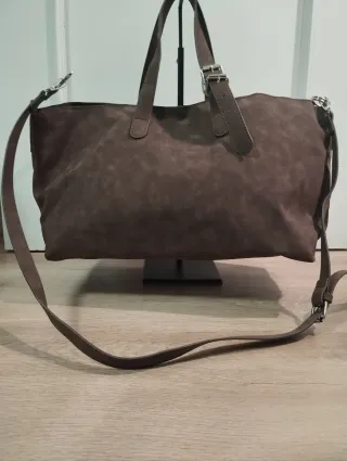 Bolso de mano marrón