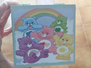 Caja de madera decorada osos amorosos care bears