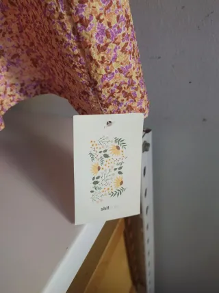 Falda estampada rosa y morada Talla L