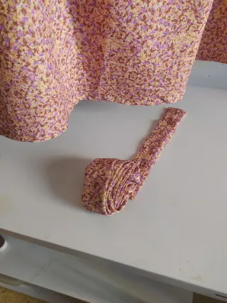 Falda estampada rosa y morada Talla L