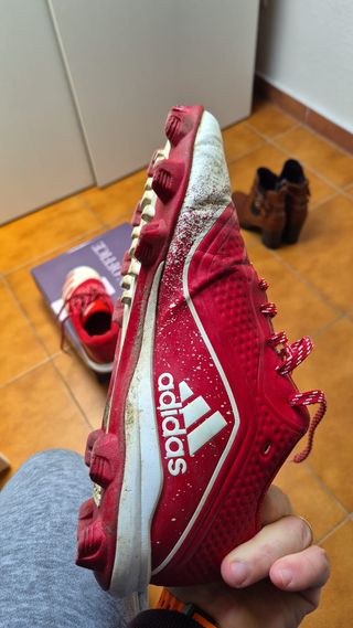 Zapatillas de softball Adidas rojas