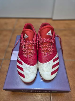 Zapatillas de softball Adidas rojas