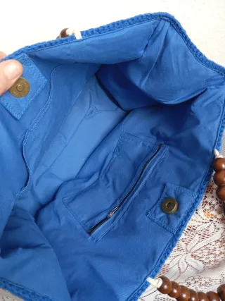 Bolso de ganchillo con flores granny