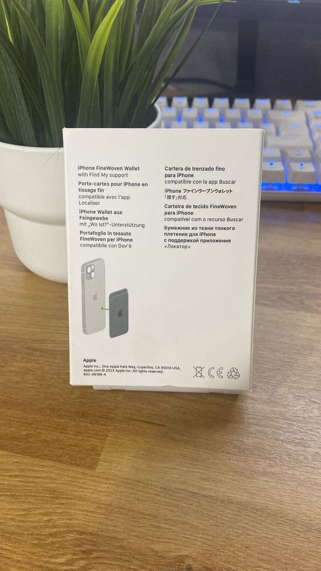 Portafoglio iPhone in pelle Magsafe Nero