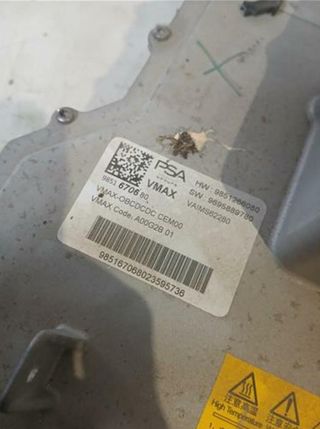 116726 inversor de bateria 9851266080 peugeot 208