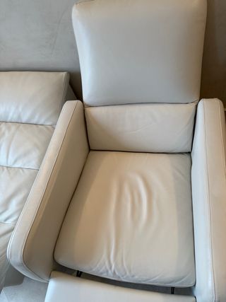 Sillón Natuzzi Editions Piel Blanco