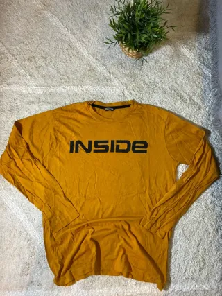Camiseta Inside manga larga sportswear mostaza