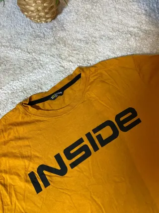 Camiseta Inside manga larga sportswear mostaza