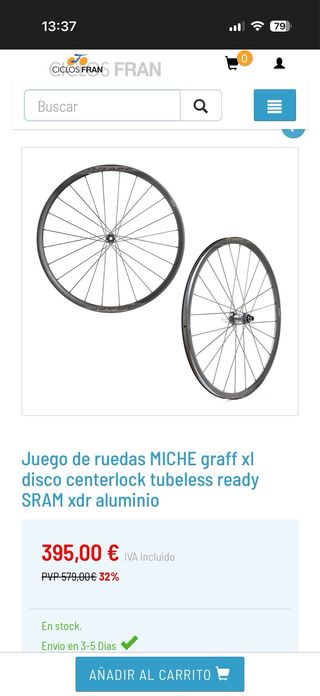 Juego Ruedas Gravel Miche