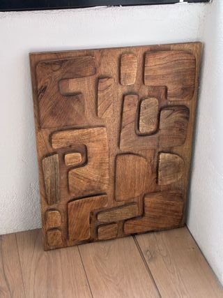 Cuadro Decorativo Madera Tallada