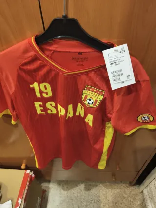 Camiseta España Fútbol Infantil Talla 146/152