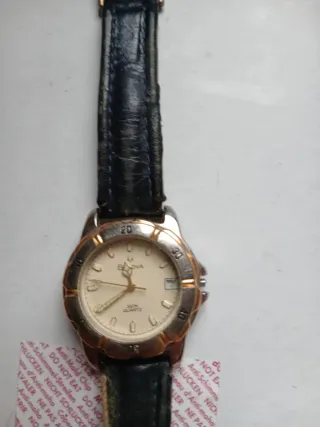 Orologio Bulova Vintage Pelle Nera Oro