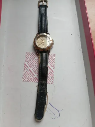 Orologio Bulova Vintage Pelle Nera Oro