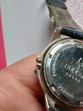 Orologio Bulova Vintage Pelle Nera Oro