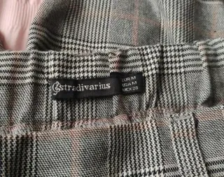 Pantalón de cuadros Stradivarius