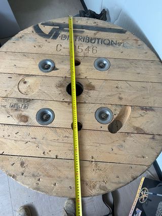 Bobina madera para mesa o decoración