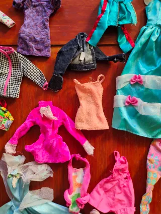 Lote Ropa Barbie Vintage