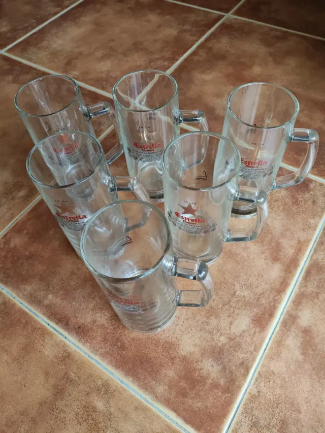 6 Bicchieri da Birra 0,5L in Cristallo