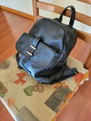 Zaino The Bridge nero in pelle