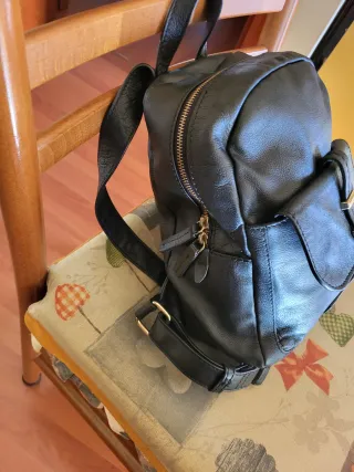 Zaino The Bridge nero in pelle