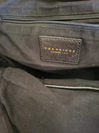 Zaino The Bridge nero in pelle