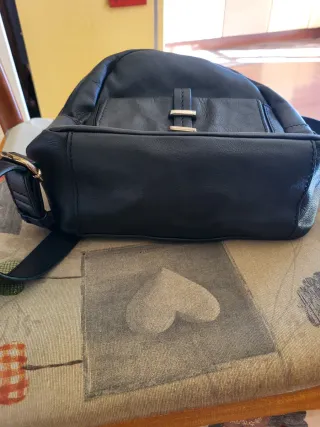 Zaino The Bridge nero in pelle