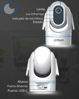 Cámara Dahua Vigilancia Blanca