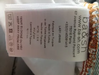 Pantalón recto ba&sh azul