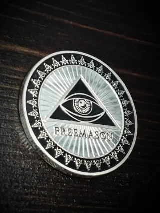 Gettone Illuminati Freemason Triade Eye