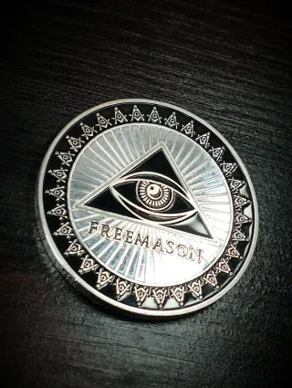 Gettone Illuminati Freemason Triade Eye