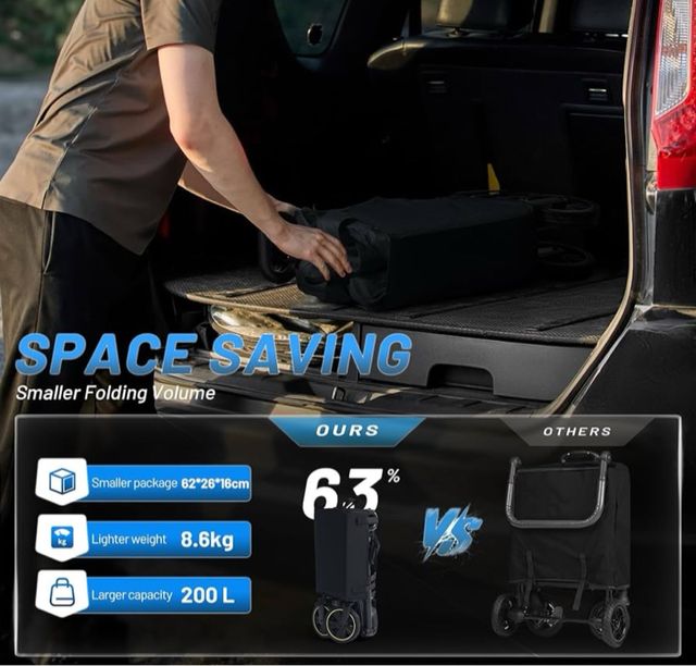 Carro Camping Timber Ridge 200L Gris / F1 - miniatura 4