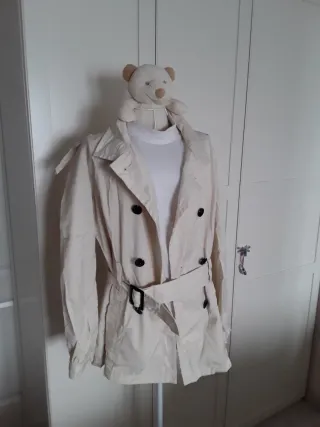 Gabardina Mango Beige Talla L