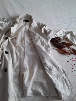 Gabardina Mango Beige Talla L