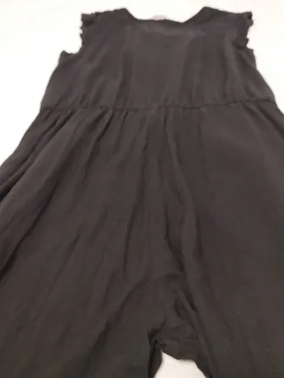 Macacão preto com lantejoulas menina 10 anos