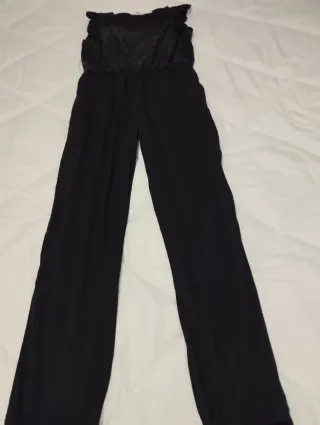 Macacão preto com lantejoulas menina 10 anos