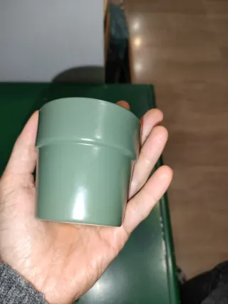 Piccolo vaso in ceramica verde bosco
