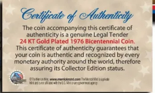 Moneda oro half dollar  JF kennedy 1776-1976