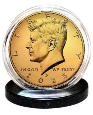 Moneda oro half dollar  JF kennedy 1776-1976
