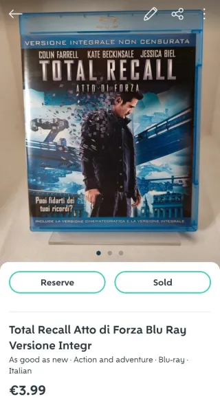 Lotto di blu ray