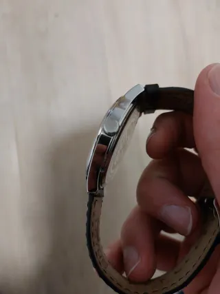 Reloj Lotus Hombre Plata y Negro